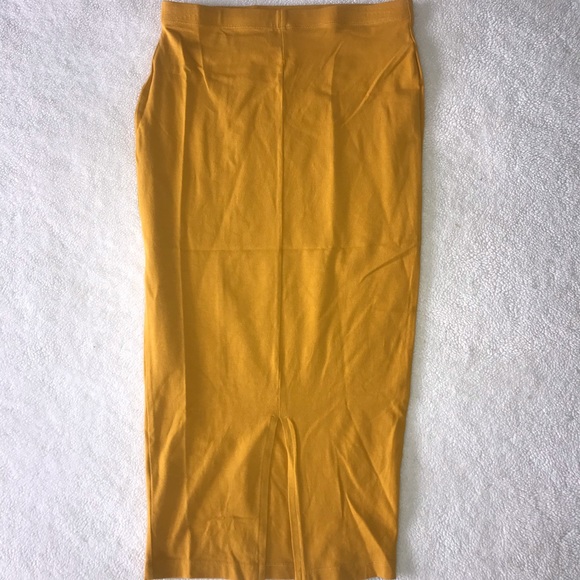 ✏️Yellow Marigold ASOS Pencil Skirt NWOT ✏️ - Picture 3 of 6